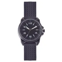 Mens Mercury Resin Watch Black Front